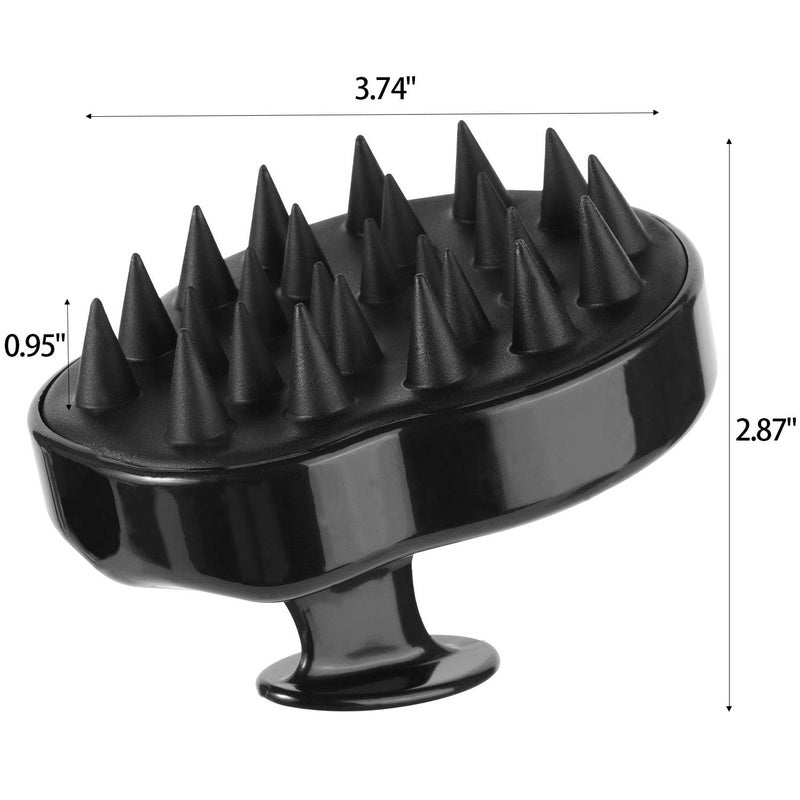 BTYMS 3 Pcs Silicone Scalp Scrubber Shampoo Brush Scalp Massager & Exfoliating Brush for Dandruff Removal, Hair Growth-Multi-Color - Image 4